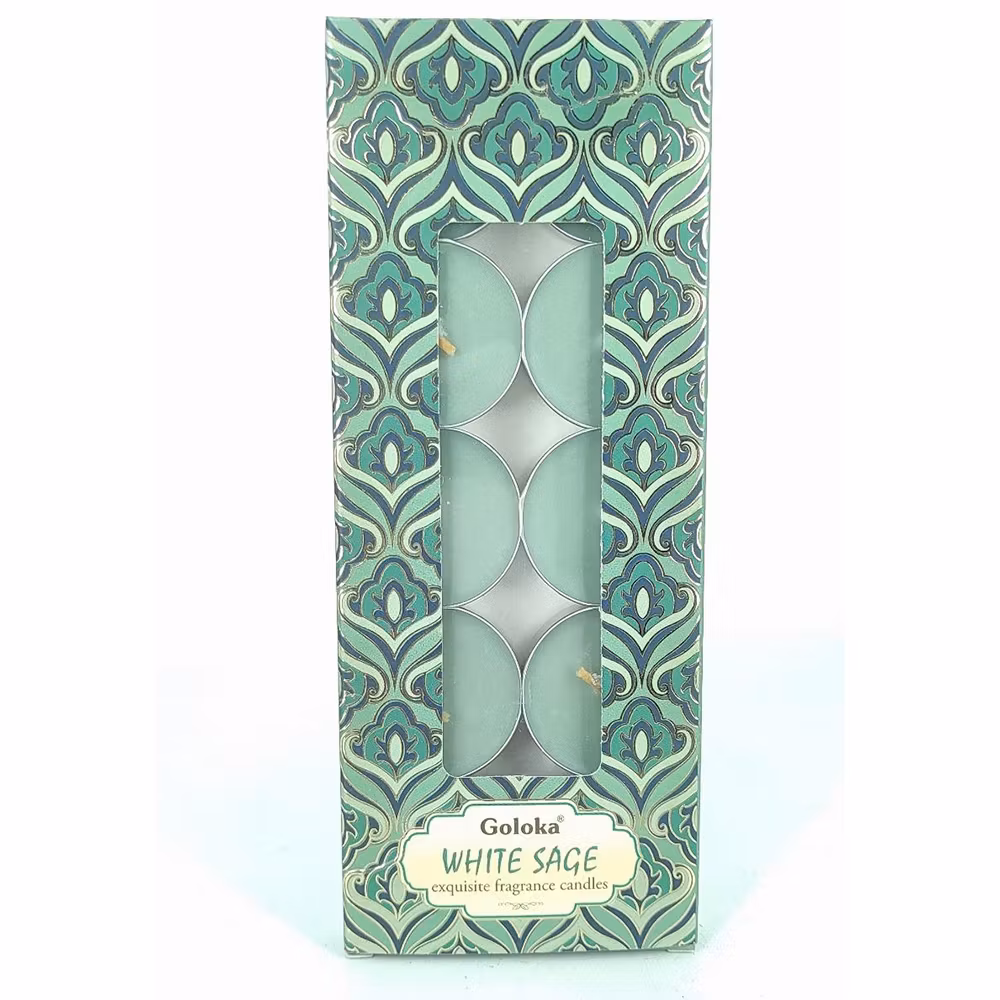 White Sage, 10-pack Värmeljus, Goloka