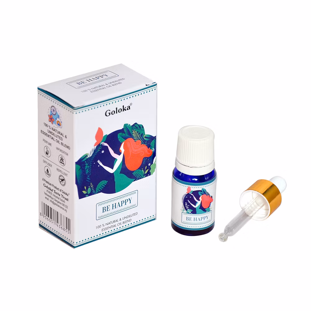 Be Happy, Eterisk Oljeblandning, Goloka, 10ml