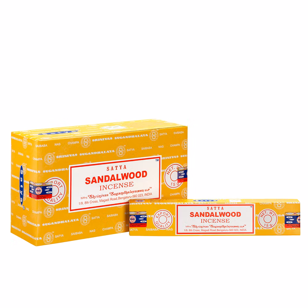Sandalwood, Sandelträ, 15g Rökelse, Satya