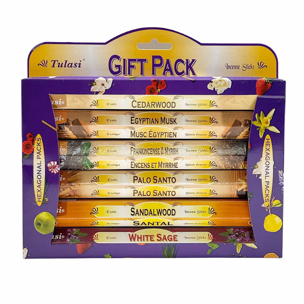 No 2 Presentförpackning, 6-pack Rökelse Hex, Tulasi