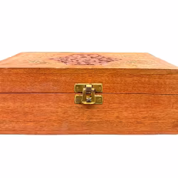 Låda för 24 Eteriska Oljor eller Parfymoljor - Missfärgat lås