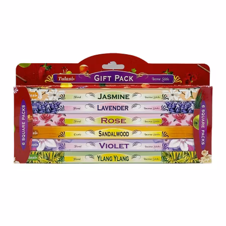 Nr2 Square Presentförpackning, 6-pack Rökelse, Tulasi