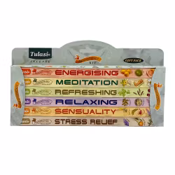 Aromaterapi Square, 6-pack Rökelse, Tulasi