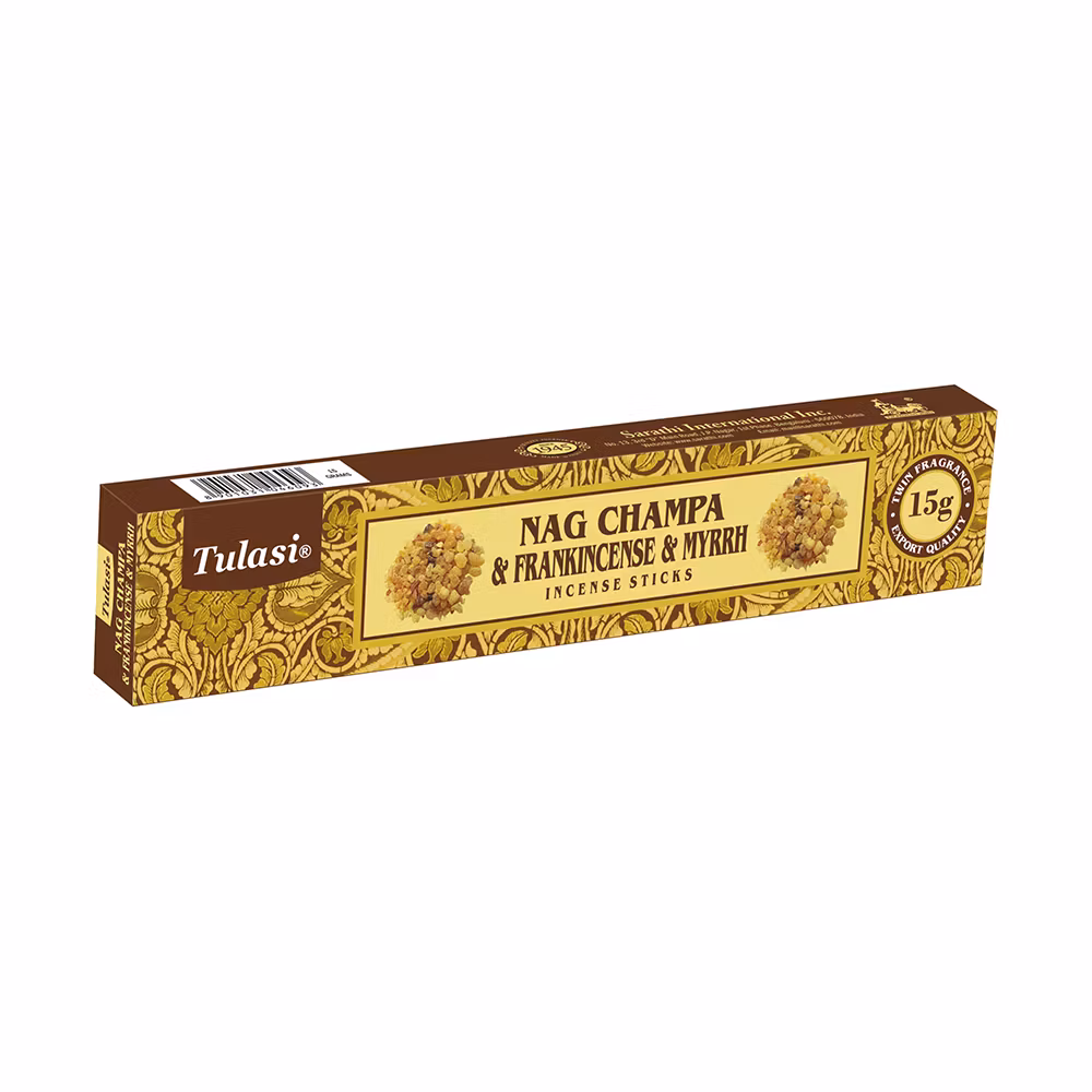 Frankincense & Myrrh Nag Champa, Rökelse, Tulasi