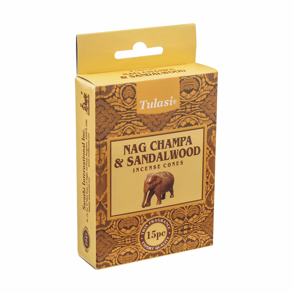 Nag Champa Sandalwood, Rökelsekoner, Tulasi