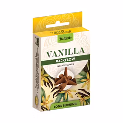 Vanilla, Vanilj, Backflow rökelse, Tulasi