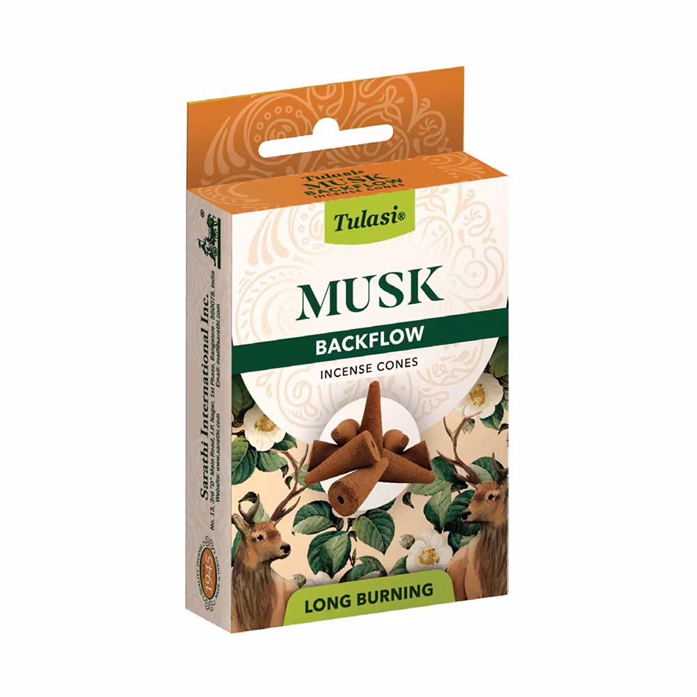 Musk, Backflow rökelse, Tulasi