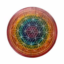 Chakra Mandala, Rund Rökelsehållare, Sandsten