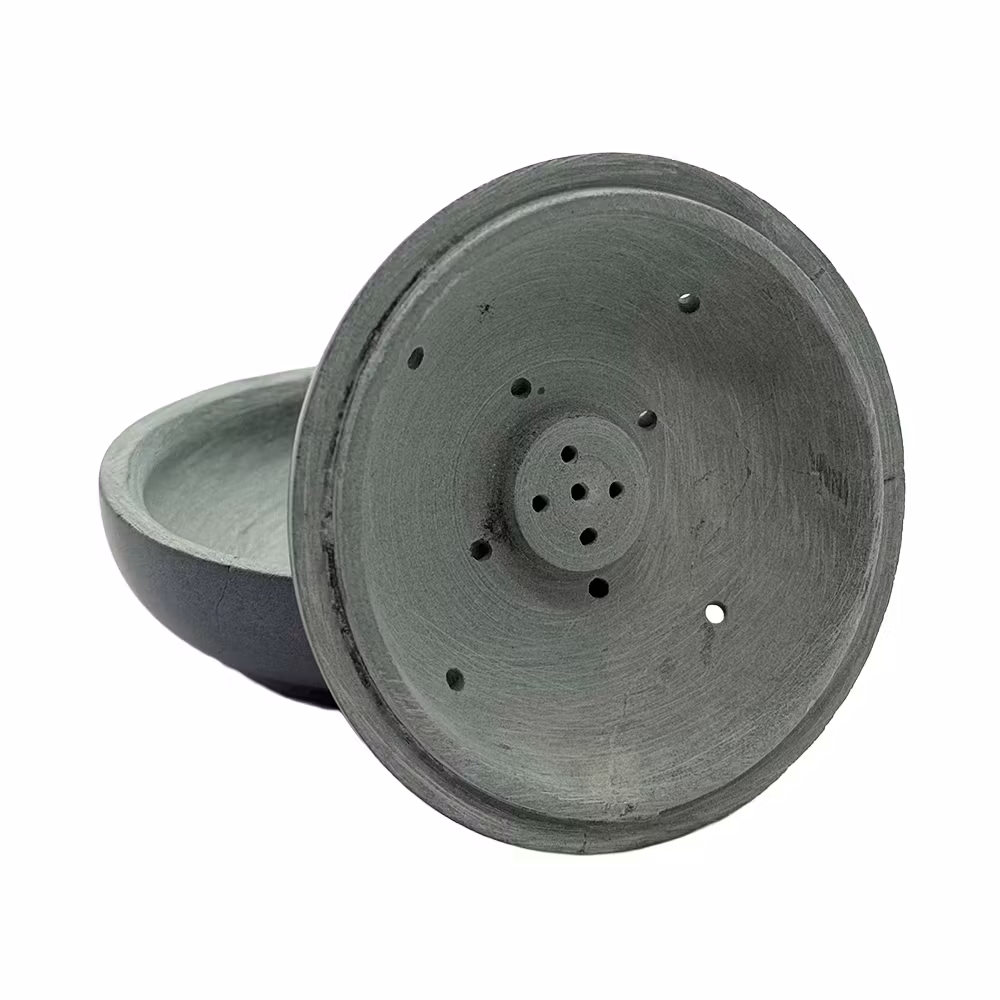 Rund skål med utskuret mönster, Nr 2, Rökelsehållare, Sandsten