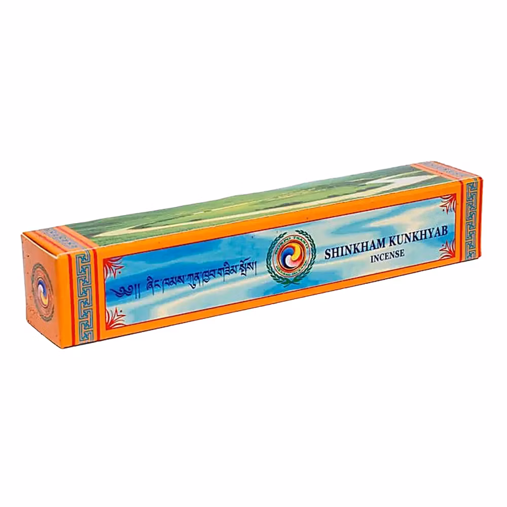 Tibetansk 15 cm Shingkham Kunkhyab Healing Herbal Incense