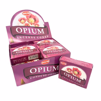 Opium, rökelsekoner, HEM