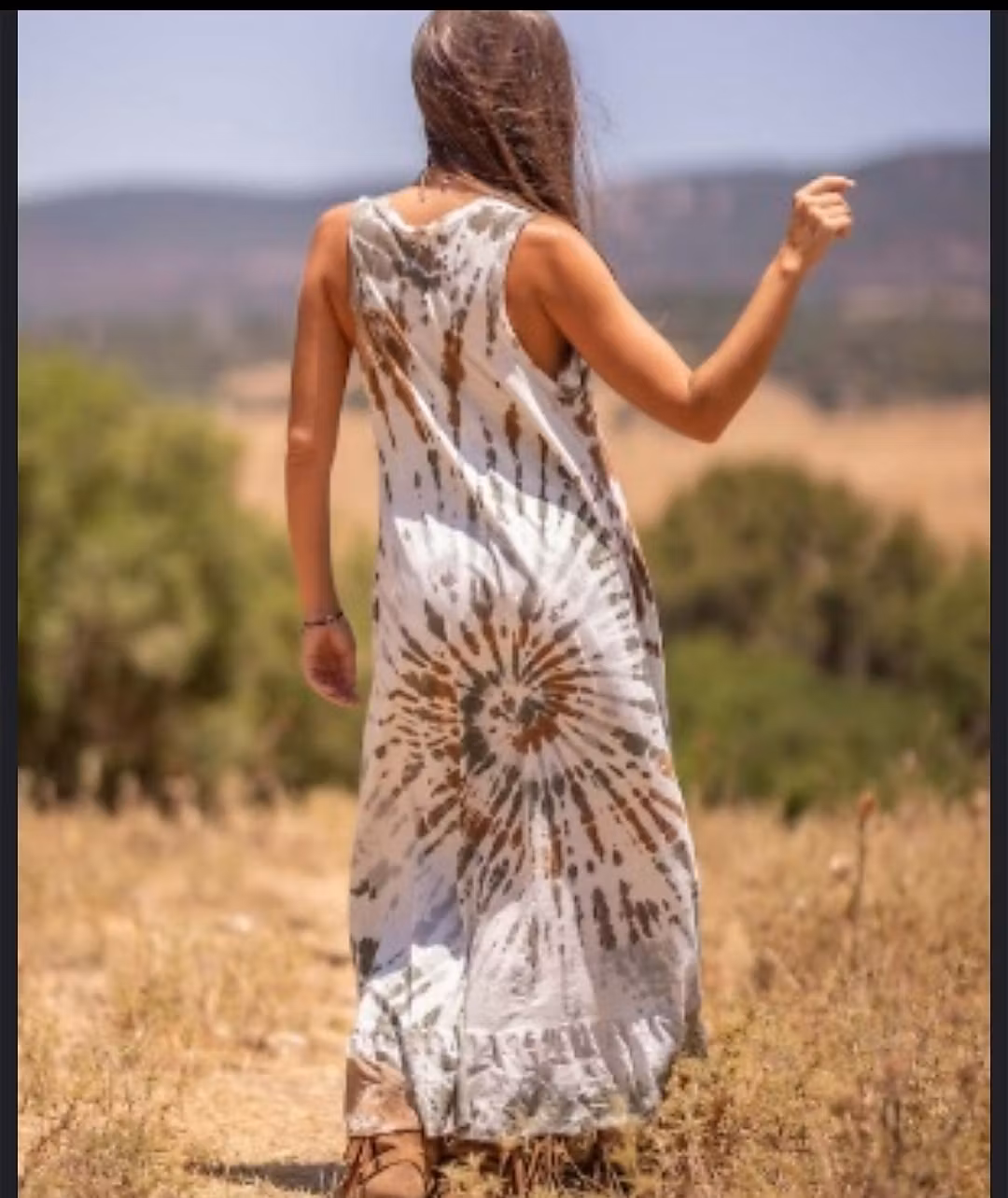 Dress brown batik