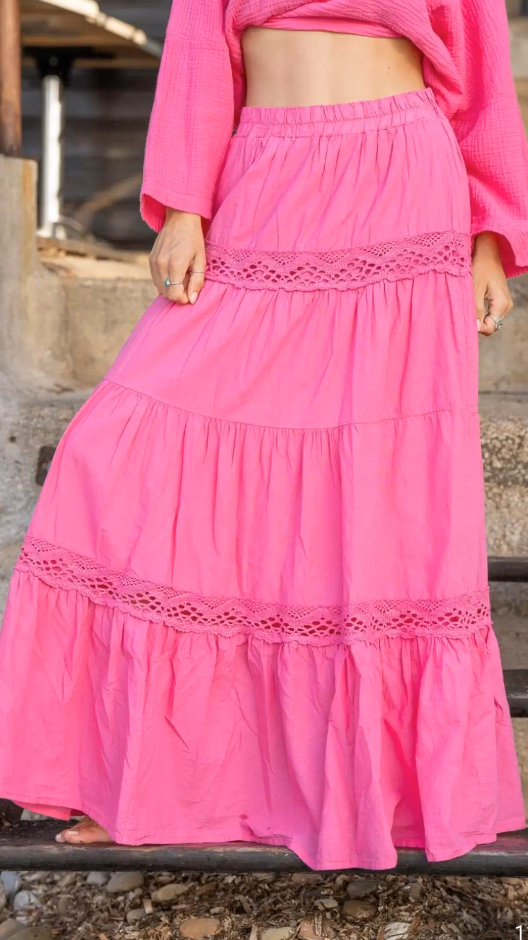 BOHO KJOL PINK