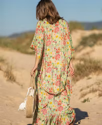 TUNIC FILIPA GREEN FLOWER