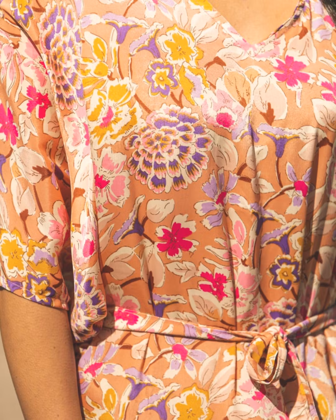 KAFTAN FLOWER PINK