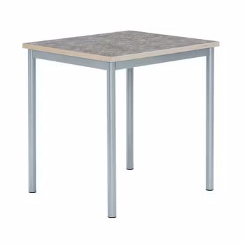 12:38 bord akustiklinoleum 80x60 cm sølv understel