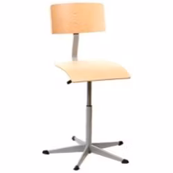 Stol BackUp gas liten trä sh 42-62 cm med glidfötter