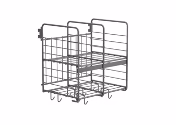 Wille hatthylla i tråd 2-fack 40 cm