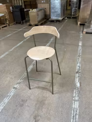 Barstol Jessy sh 65cm, sits o rygg björk stativ ral 6013.