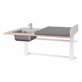 Elit skötbord vägg vänster