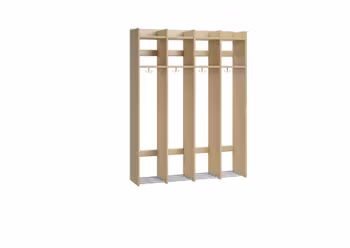 Flexi 28 klädfack hel utan sittbänk 4-fack