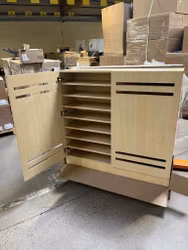 Norden madrasskåp HPL med plats för 8 madrasser