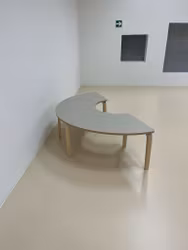 Svängt bord Arcus 200x100xD63