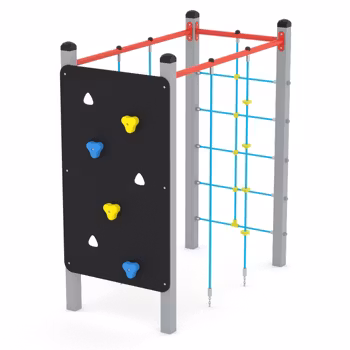 CLIMBOO gymnastikkub mini, varmförzinkad HPL-plattformar