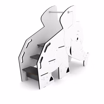 SOLO elefantrutschkana med HPL-plattformar ytmontering