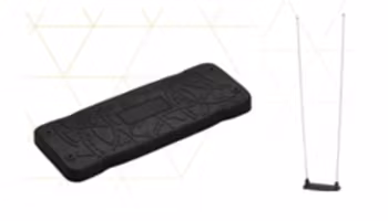 Platt gungsits inkl plastad kätting