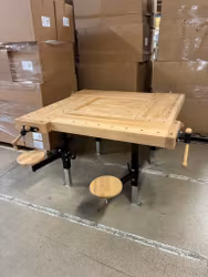 Arbetsbänk Kraft gas 130x130x69-89 cm