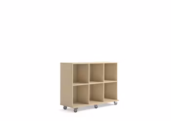 Svea förvaringshylla 6 med hjul B120xD40xH90