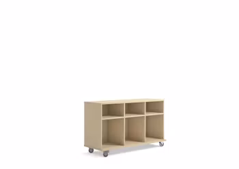 Svea elevförvaring 3 stora 3 små med hjul B120xD40xH72