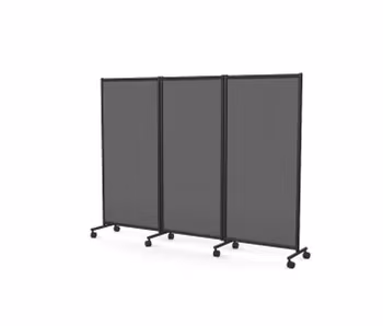 One screen kolmiosainen siirettävä seinäke