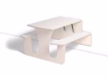 Bord Henke laminat med bänk 140x70x60
