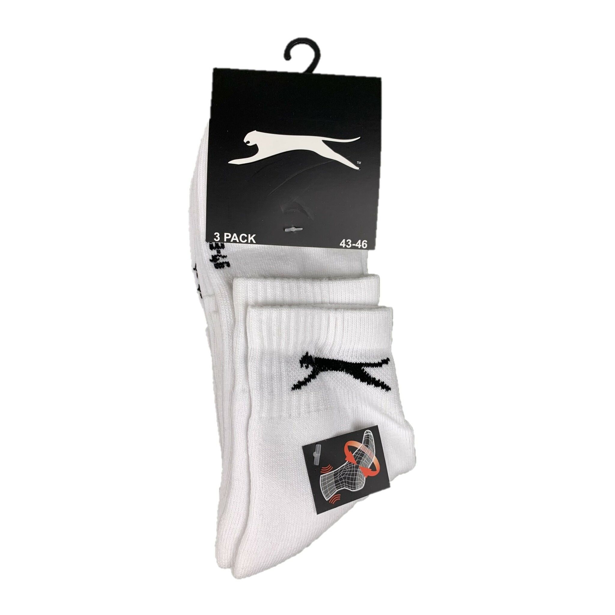 SLAZENGER 3-P QUARTER SNEAKERS 43-46 VIT