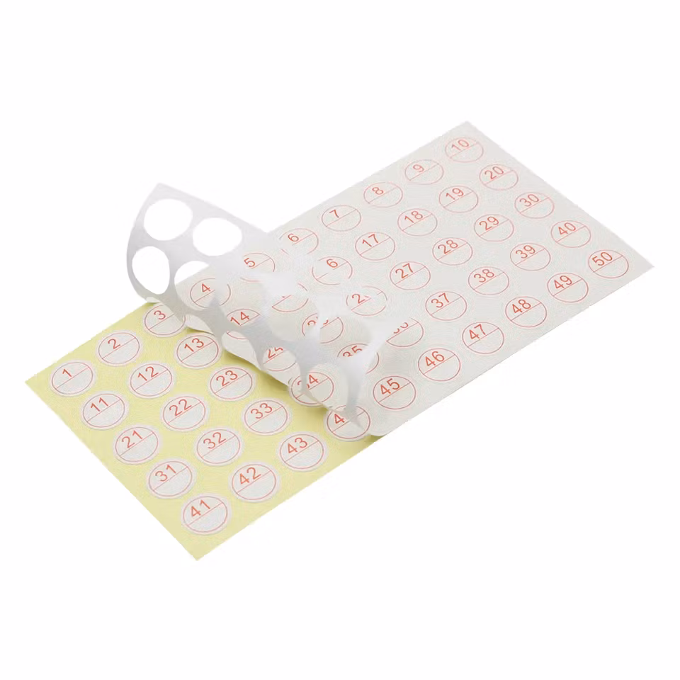 2-pack Etiketter 1-50 nummer