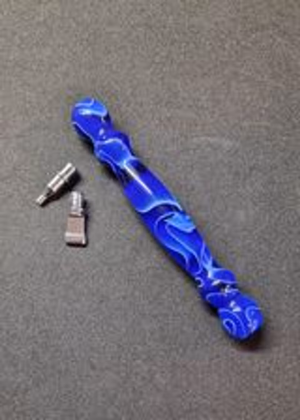 Ergonomisk penna med metalltippar - Mörkblå