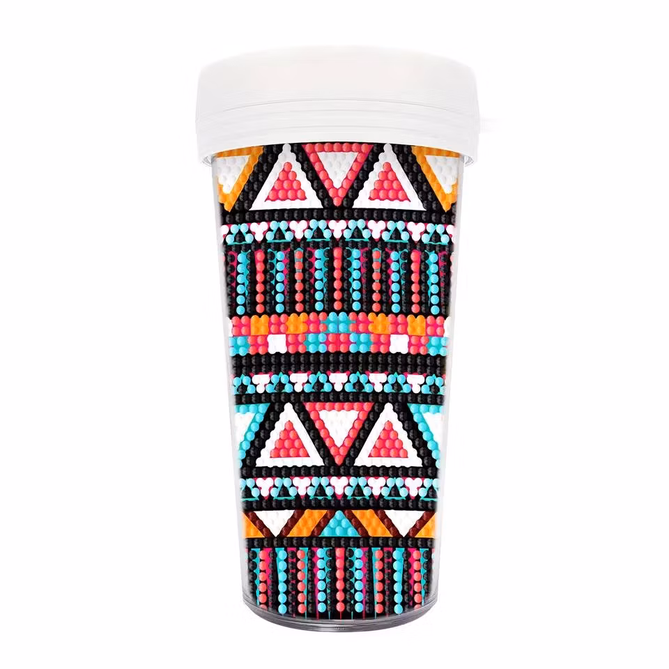 diamond painting, to go-mugg, med motiv