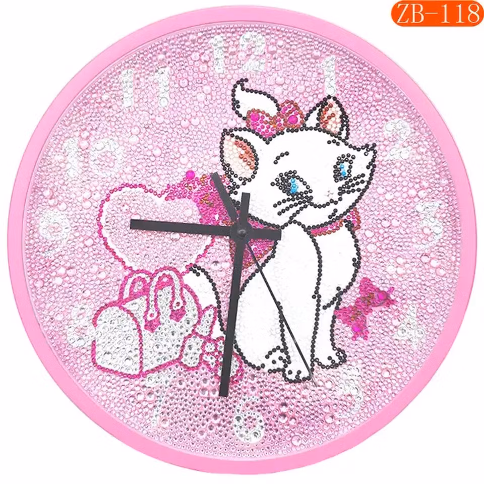 diamond painting, klocka, aristokats