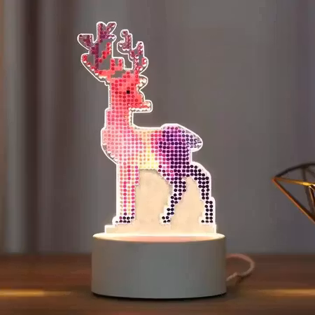Diamond Painting Bordslampa - Rådjur