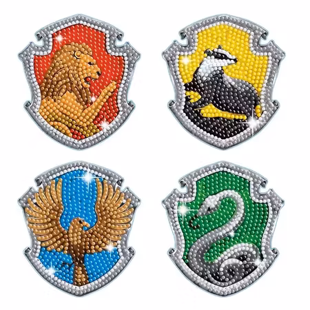 4-pack Diamond Painting Glasunderlägg - Harry Potter