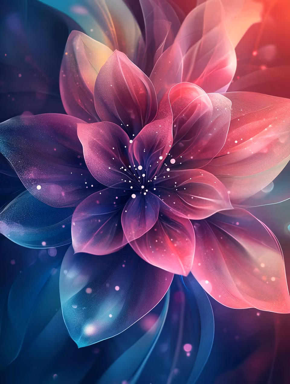Diamond Painting Akryl - Blomma