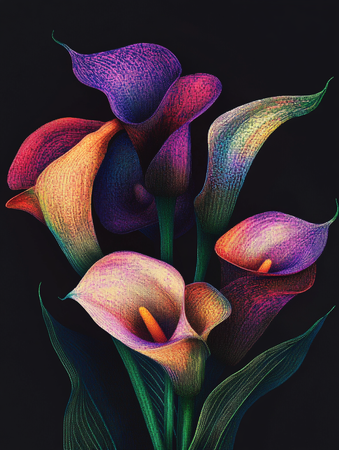 Diamond Painting Akryl - Callaliljor 20x30cm