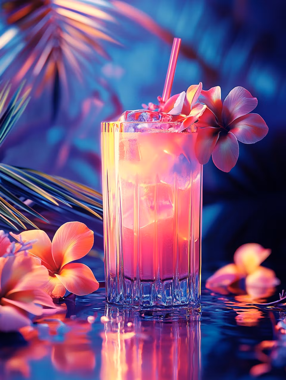 diamond painting, tropisk drink