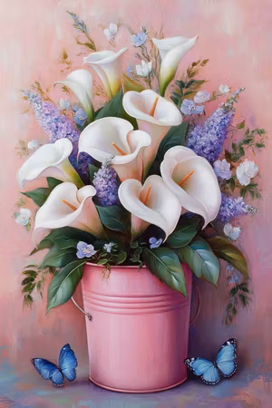 Paint By Number - Kallaliljor 40x50cm