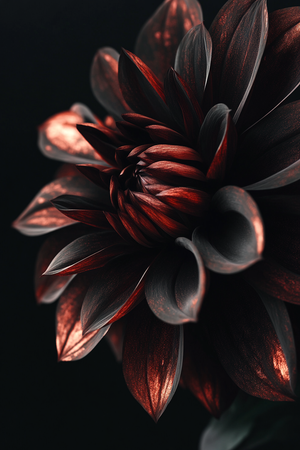 Diamond painting Resin - Röd blomsterkraft 40x60cm