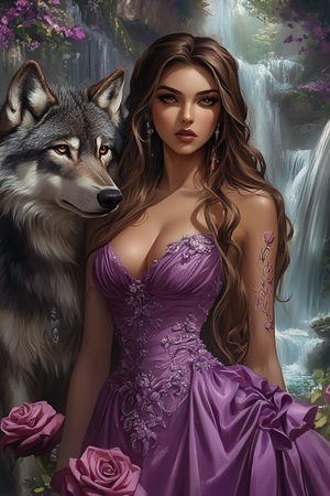 Diamond painting Resin - Naturens kraft 40x60cm