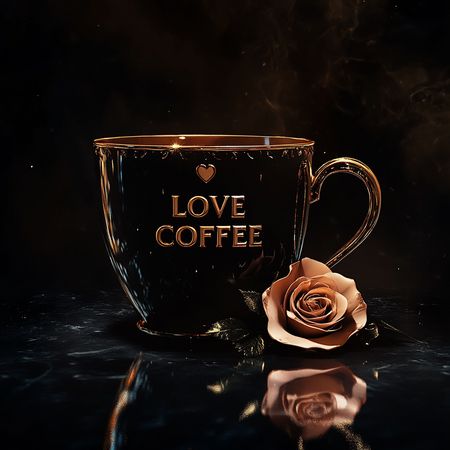 Diamond Painting Akryl - Lyxig kaffekopp 40x40cm
