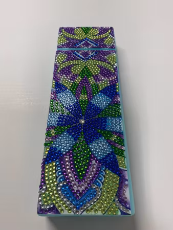 Diamond painting Pennskrin - Grönlila mandala